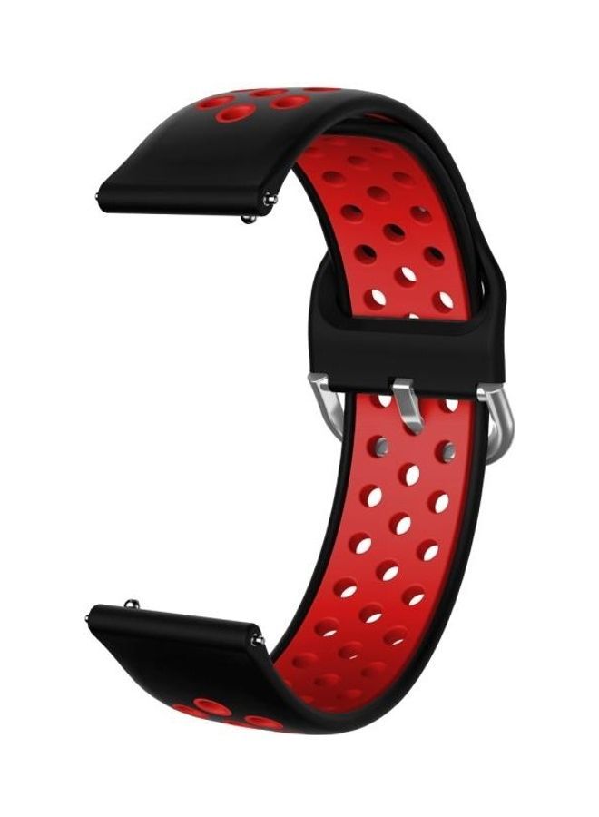 Replacement Strap for Samsung Galaxy Watch Active2 44mm Black/Red - Image 3