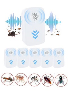 MarlaMall 6 pack electronic ultrasonic pest repellers, plug-in, for mosquitoes, insects, cockroaches, rats, spiders and ants  - Image 1