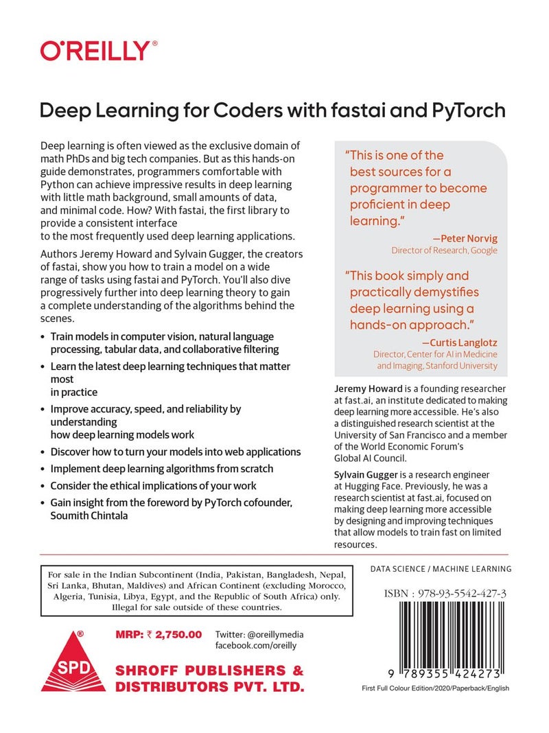 Deep Learning for Coders with Fastai and PyTorch: AI Applications Without a PhD (Full Colour Edition) - Image 2