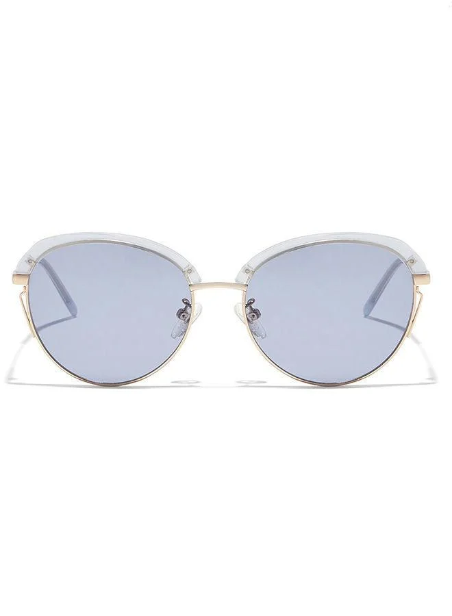 30Sundays 30Sundays TULIP,Women Sunglasses, Geometric Sunglasses, UV Protection: UV400 (Blue,Blue)
