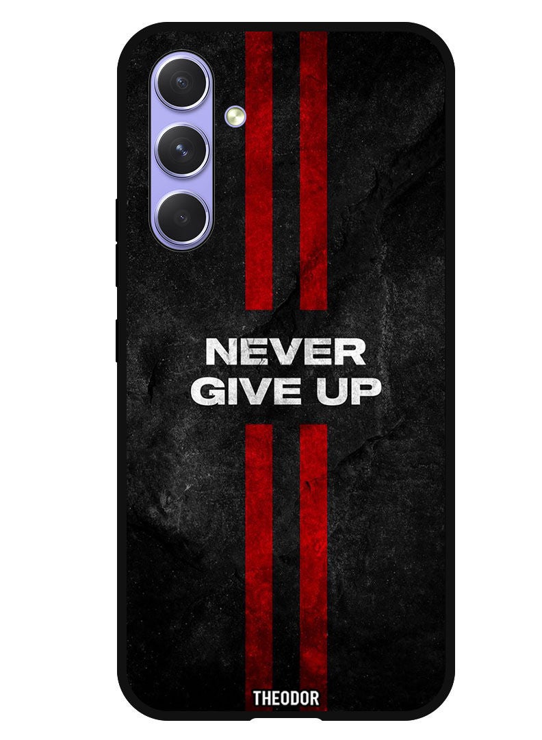 Theodor Protective Case Anti Scratch Shock Proof Bumper Cover For Samsung Galaxy A54 Never Give up stripes - Image 1
