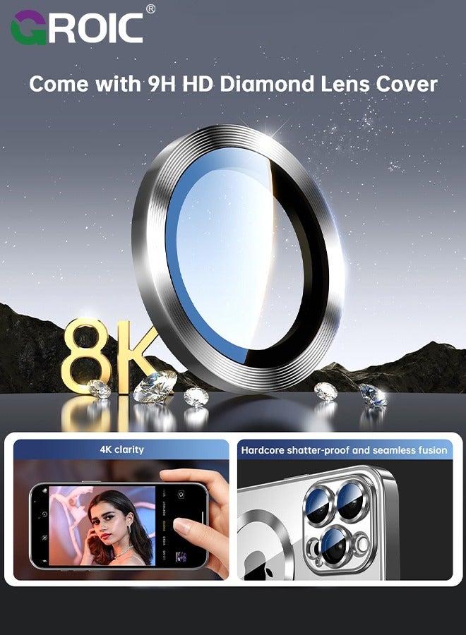 GROIC iPhone 16 Pro Max Case,iPhone 16 Pro Max Magnetic Phone Case with Screen Protectors, Compatible with MagSafe Phone Cover,Shockproof Slim Transparent Phone Shell for iPhone 16 Pro Max 6.9'' - Image 4