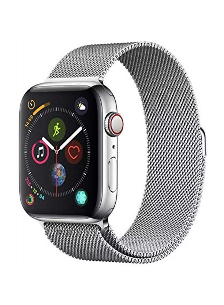 Devia Elegant Series Milanese Loop Replacement Wrist Band Strap for Apple Watch 38/40mm / Stainless Steel / Sustainable- Silver