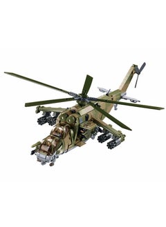 Sluban Sluban - Model Bricks Combat Helicopter MI-24S 3 in 1 1/35 893 Pieces - M38-B1137  - Image 2