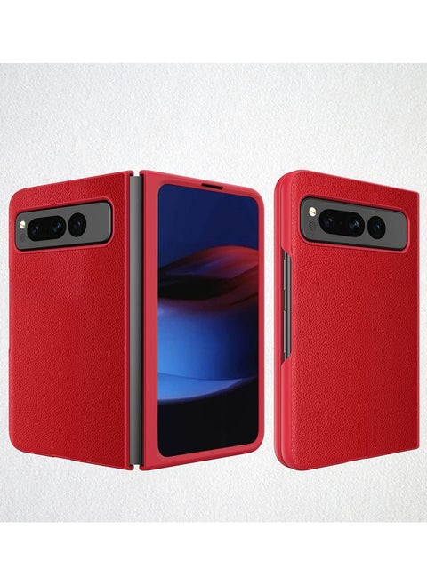 Case Compatible with Google Pixel Fold, Pixel Fold Case Ultra-Thin Leather Shockproof Protection case,PC+PU Leather Flip Folio Case Protective Case Pixel Fold Smartphone Case Cover