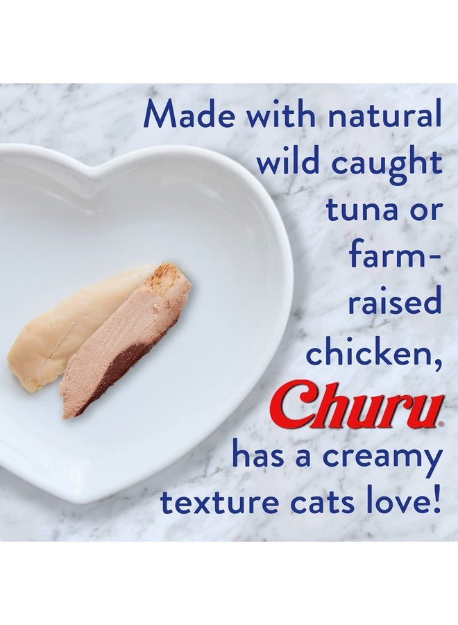 INABA Churu Lickable Creamy Purée Cat Treats 5 Flavor Variety Pack of 40 Tubes - Image 4