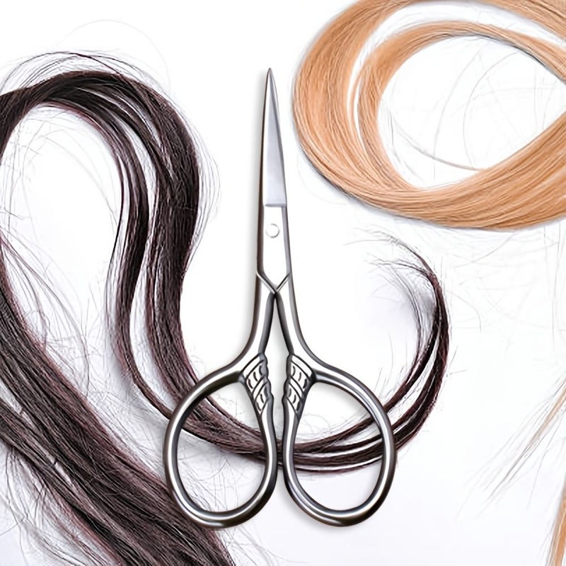 Stainless Steel Multi Purpose Vintage Grooming Scissor 3.5 Inch Ambidextrous with PU Leather Sheath - Image 5