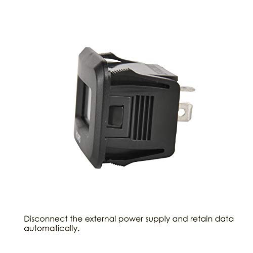 Jayron Hour Meter Gauge DC 5V to 60V Voltage,Maintenance Timer Accumulated Data Waterproof Design for Small Engines,Such as Generator Lawn Mower Dirt Bike Riding Mower Boat Outboard Motor - Image 3