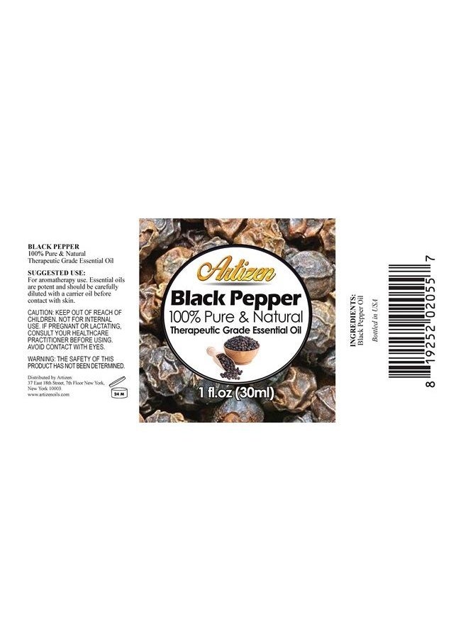 Artizen - 30ml Oils - Black Pepper Essential Oil - 1 Fluid Ounce - Image 1