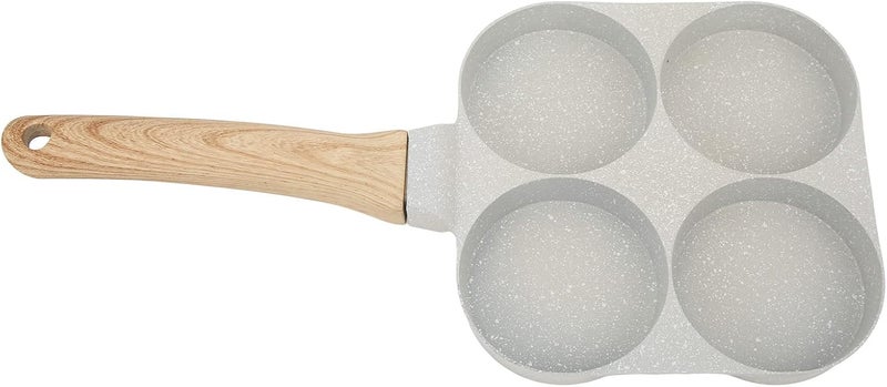 Nonstick 4 Hole Egg Frying Pan Cooking Pan for Breakfast Easy Cleanup for Family Kitchen Aluminum Alloy, As Pictures Shown - Image 3