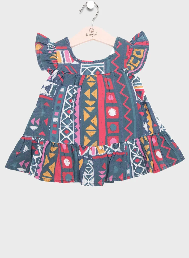 Babybol Kids Printed Dress