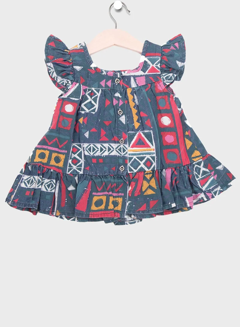 Babybol Kids Printed Dress
