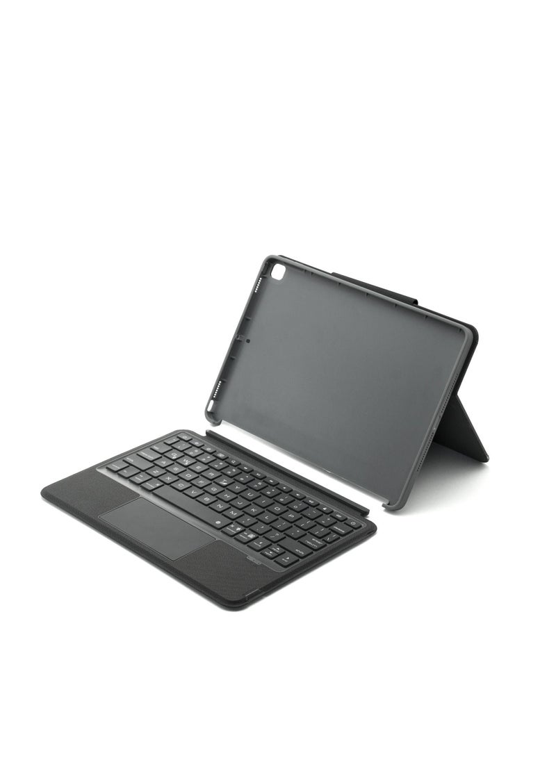 GULFLINK 500mAh Wireless Keyboard Case with TouchPad for iPad 10.2/10.5 inch Black - Image 2