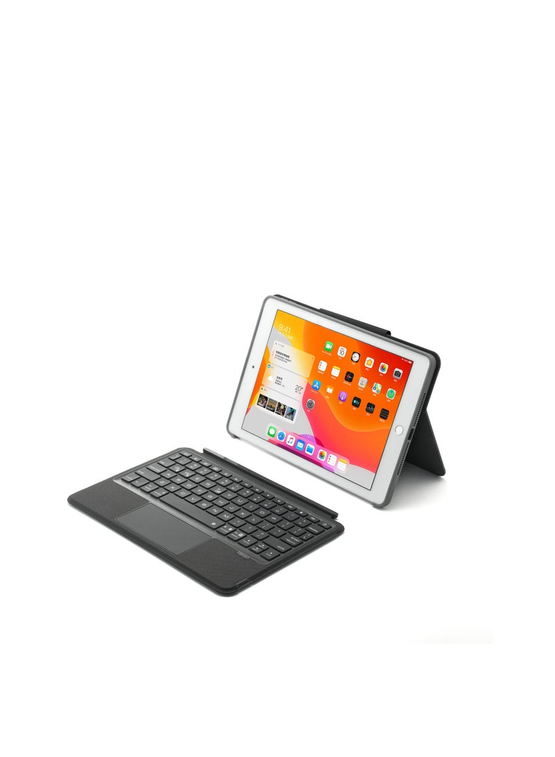GULFLINK 500mAh Wireless Keyboard Case with TouchPad for iPad 10.2/10.5 inch Black - Image 1