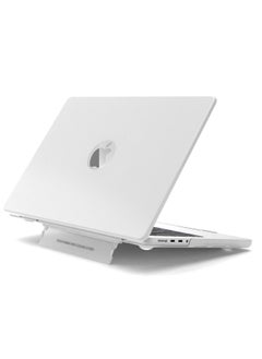 Generic Apple Transparent Case For Macbook Laptop Protective Case Air Computer Case Pro Invisible Stand Protective Case-Color:Frosted Light Gray-invisible Bracket Shell-Applicable Model:16 Pro（A2141）  - Image 1