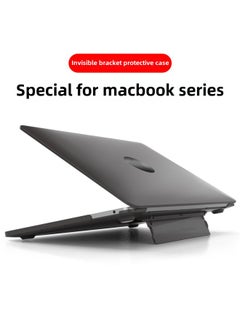 Generic Apple Transparent Case For Macbook Laptop Protective Case Air Computer Case Pro Invisible Stand Protective Case-Color:Frosted Light Gray-invisible Bracket Shell-Applicable Model:16 Pro（A2141）  - Image 2