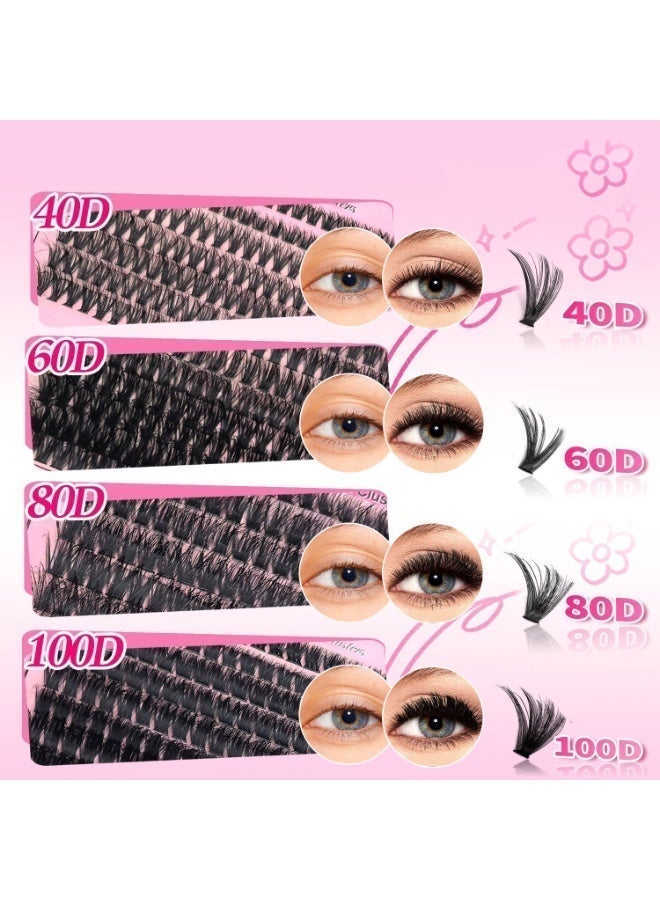 بقلم سابرينا مجموعة تركيب الرموش الفردية المكونة من 760 رموشًا، تتضمن غراء لاصق، ومزيل غراء، وأداة وضع للحصول على مظهر طبيعي كثيف. - Image 3