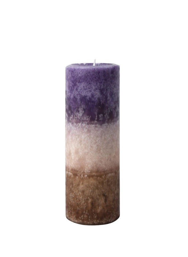 Jeco 6 Inch Purple Sand Scented Pillar Candle - Image 1