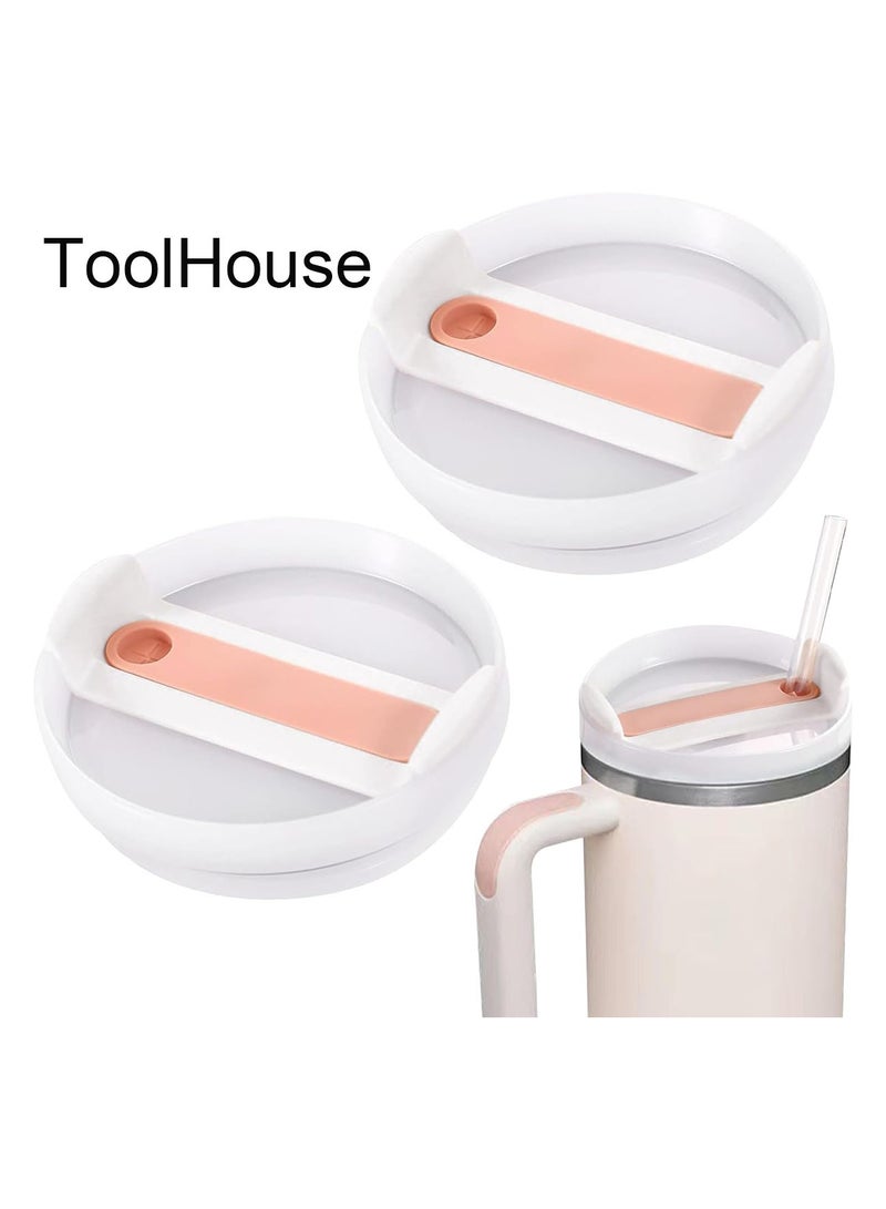 ToolHouse 2Pcs Tumbler Lid Replacement  Spill Proof and Splash Resistant Tumbler Covers  Fit for for Stanley Tumbler 40 oz and Coffee Mugs  - Image 1