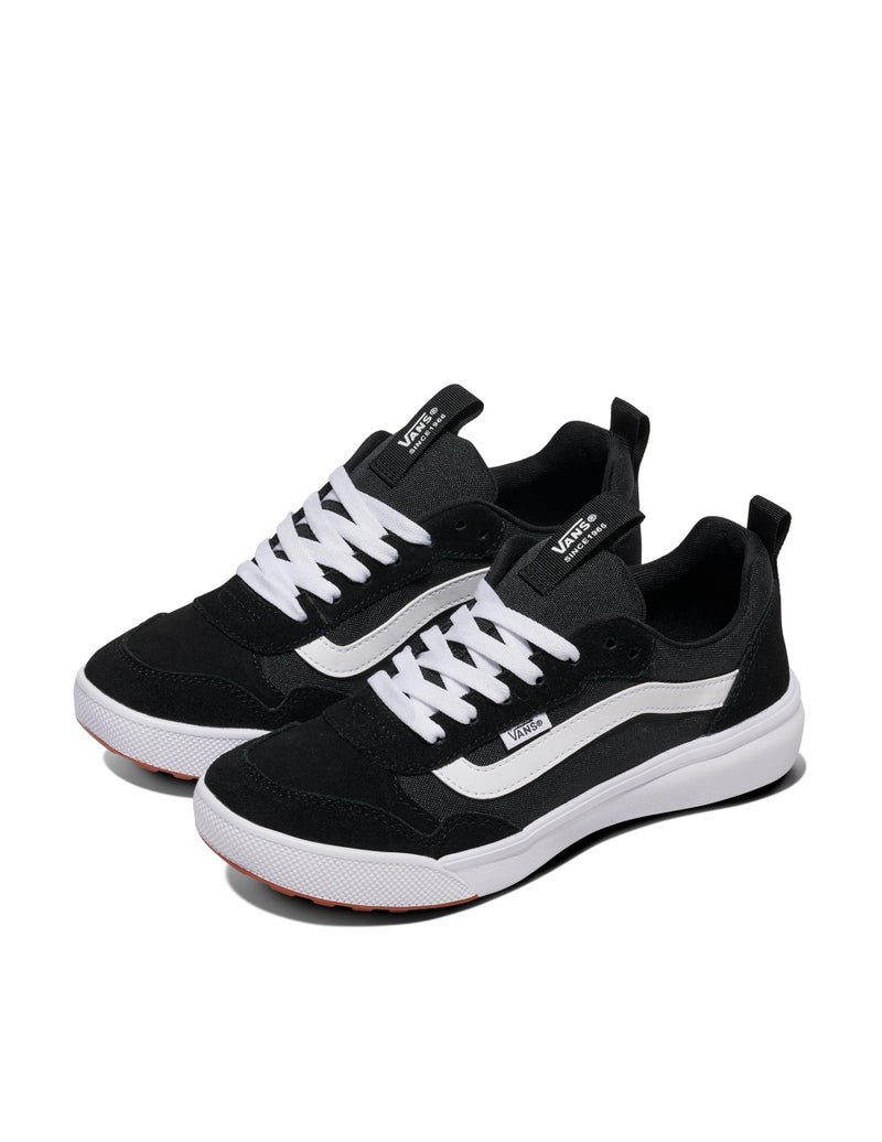 Vans Women's Range EXP Shoe - Athletic Fashion Sneakers for Walking, Comfortable. (Suede/Canvas) Black/White. 9.5 - Image 2