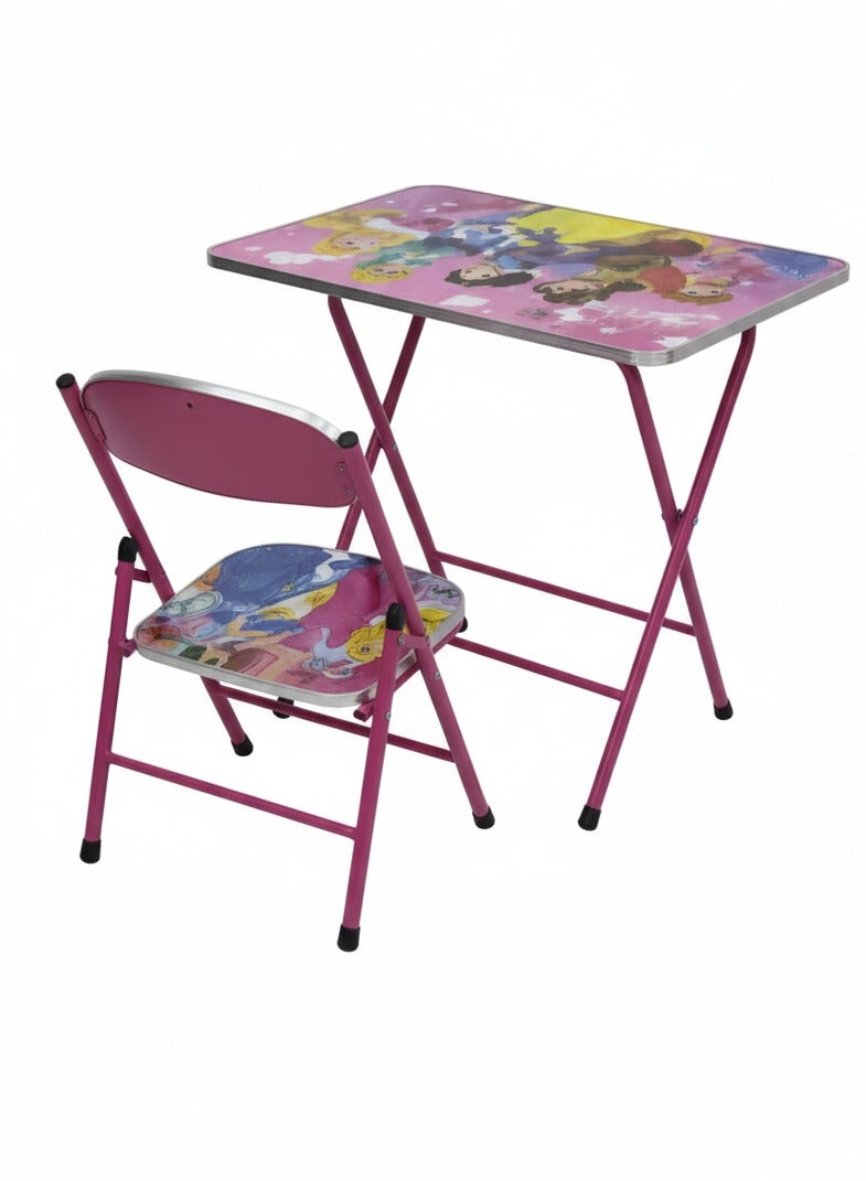 ترف كوم أحدث طاولة وكرسي دراسة قابلة للطي - Image 2