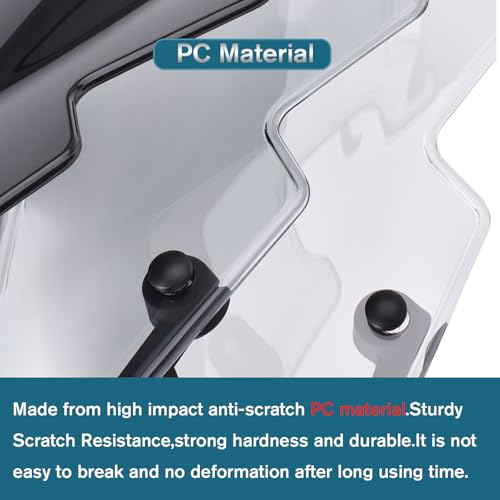 Midimttop Motorcycle MT09 Windshield Fairing Windscreen Screen Viser Visor Wind Deflector fit for Ya&ma&ha MT-09/SP MT 09 SP Accessories 2021-2023 (Black Smoke) - Image 2