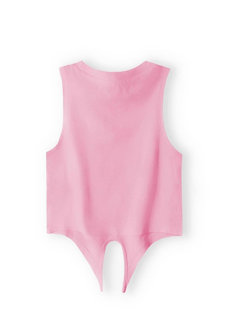 MINOTI Teen Girls Sleeveless Top with Front Tie  - Image 2