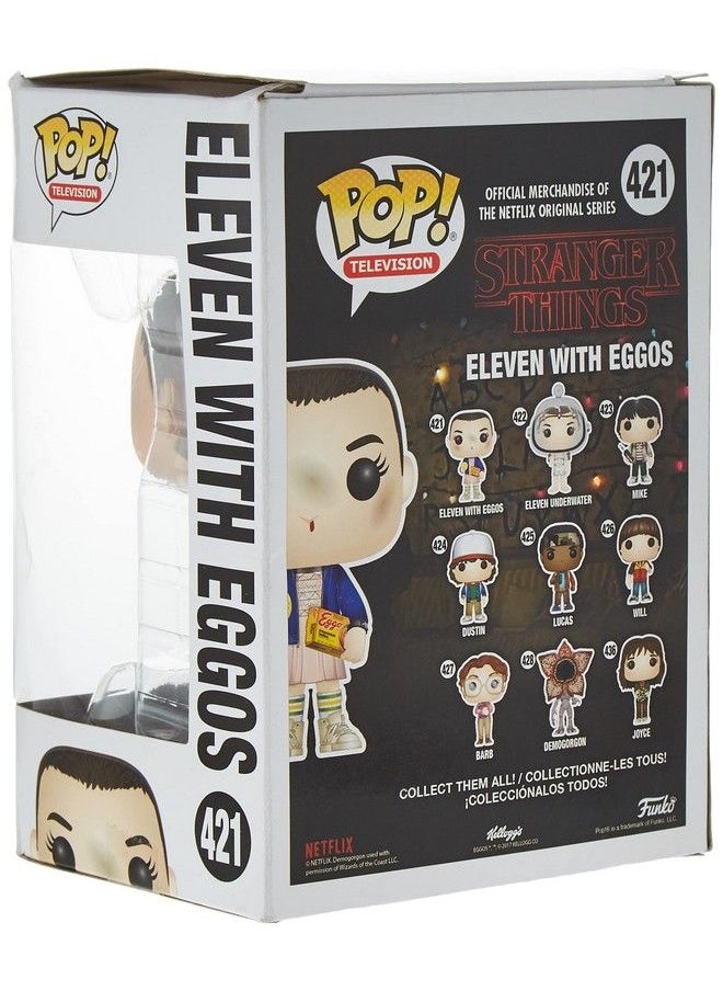 Funko Pop Stranger Things Eleven With Eggos Vinyl Figure Styles May Vary With/Without Blonde Wig Multicolor Standard 13318  - Image 5