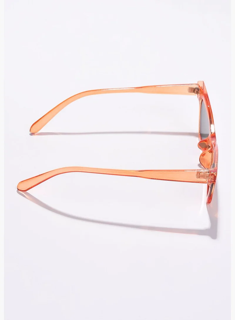 Haute Sauce Women Black Lens Orange Cateye Sunglasses