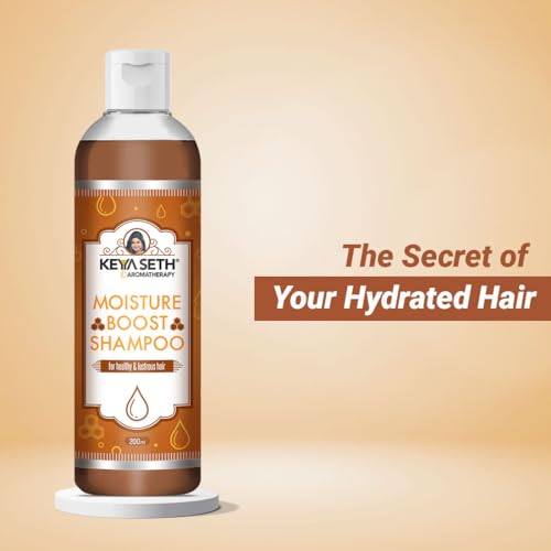 KEYA SETH AROMATHERAPY, DEVICE OF DROP Keya Seth Aromatherapy, Moisture Boost Shampoo for Dry Dull Frizzy Hair- Makes Hair Shine, Soft, Smooth & Silky with Honey, Milk Protein, Pro -Vitamin B5 For Men & Women. 200ml (Pack of 2) - Image 2