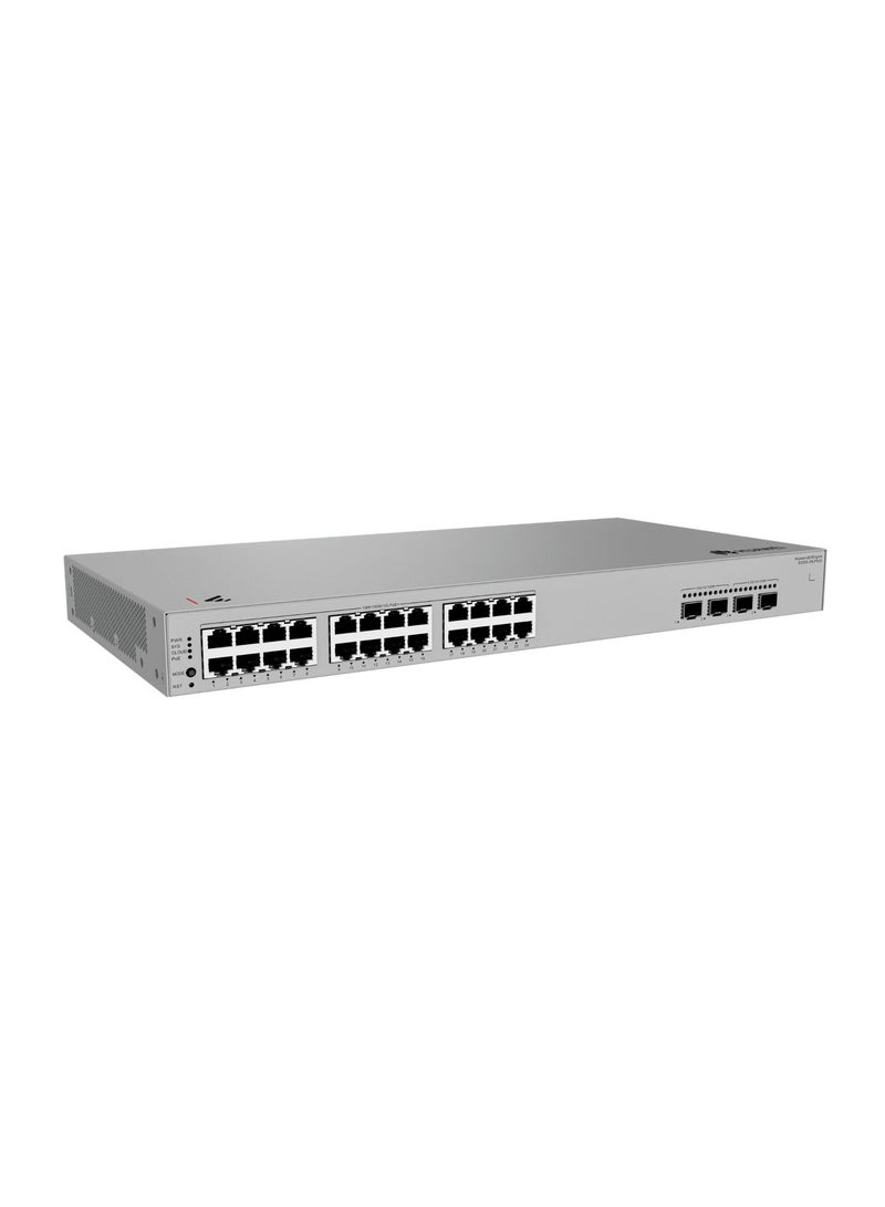 هواوي ايكيت مفتاح شبكة هواوي S220S-24LP4JX، هيكل معدني، 24 منفذ 10/100/1000BASE-T PoE+ مع 2x10GE SFP+ و2x2.5GE SFP، 195 واط، طاقة تيار متردد مدمجة - Image 3