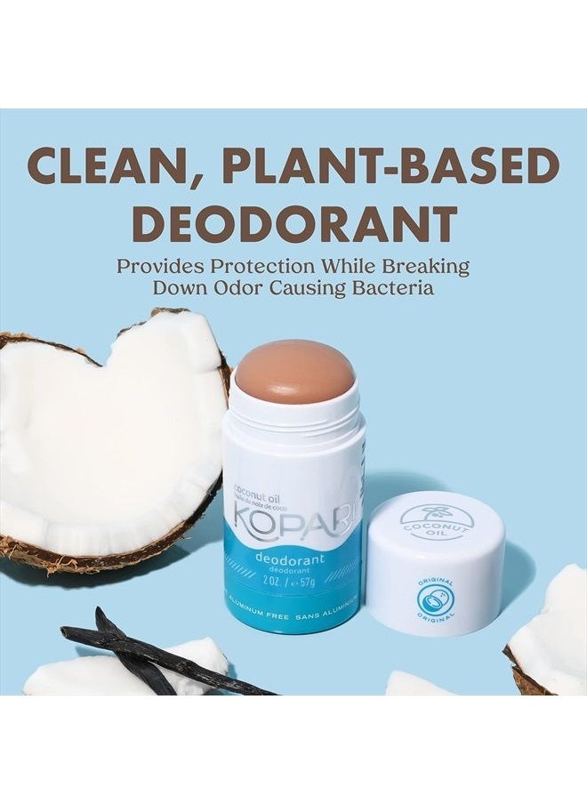 Kopari Aluminum Free Deodorant with Organic Coconut Oil | Original 2 Pack | Vegan, Gluten Free, Cruelty Free, Non-Toxic, Paraben Free, Deodorant for Men & Women, Odor Protection, Naturally Derived Pla  - Image 2