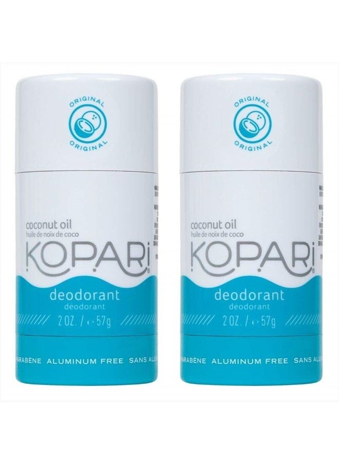 Kopari Aluminum Free Deodorant with Organic Coconut Oil | Original 2 Pack | Vegan, Gluten Free, Cruelty Free, Non-Toxic, Paraben Free, Deodorant for Men & Women, Odor Protection, Naturally Derived Pla  - Image 1