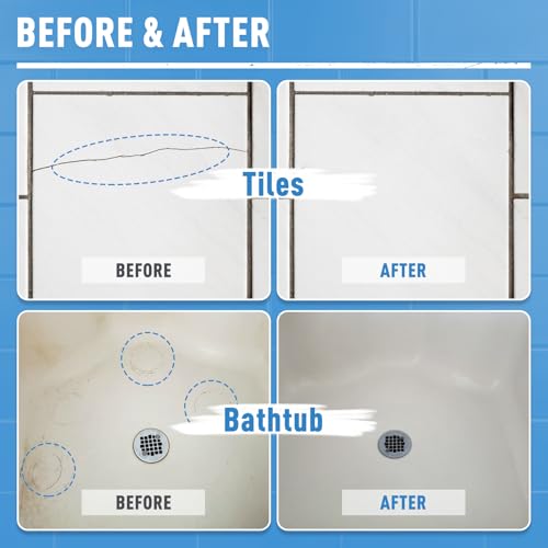 DWIL Tub and Tile Paint, White Touch Up Paint for Porcelain, Scratches, Cracks and Spots on Tile, Porcelain Repair Kit for Bathtub, Sinks, Enamel and Toilets, 1.5 Fl Oz(White) - Image 3