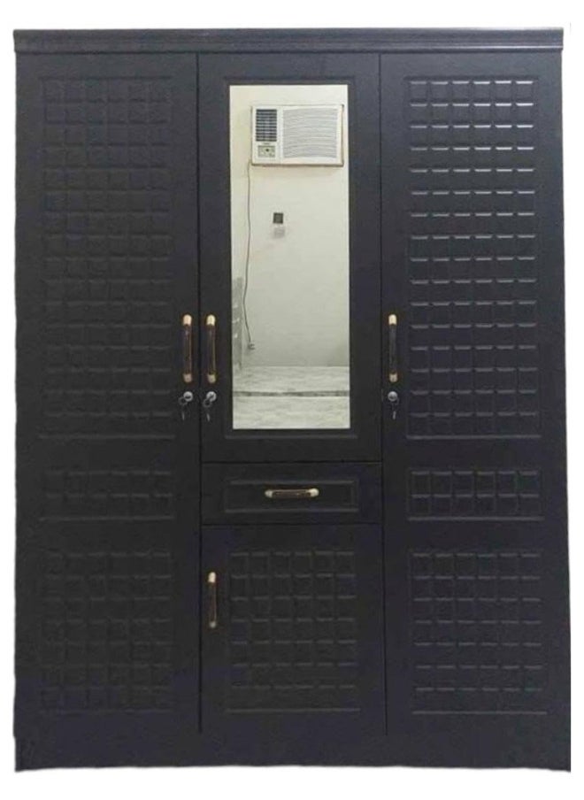 SULSHA "Elegant 3-Door Wenge Wooden Cupboard with Ample Storage Cabinet"  - Image 1