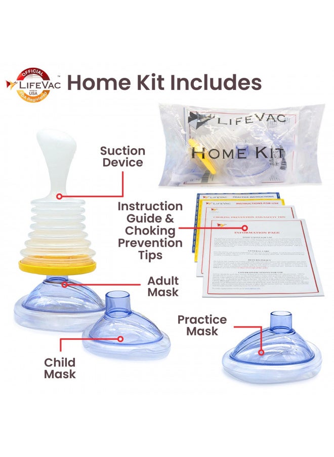 LifeVac LifeVac Choking Rescue Device for Kids and Adults | Portable Airway Assist Device | First Aid Choking Device for Kids and Adults | Home Kit  - Image 3