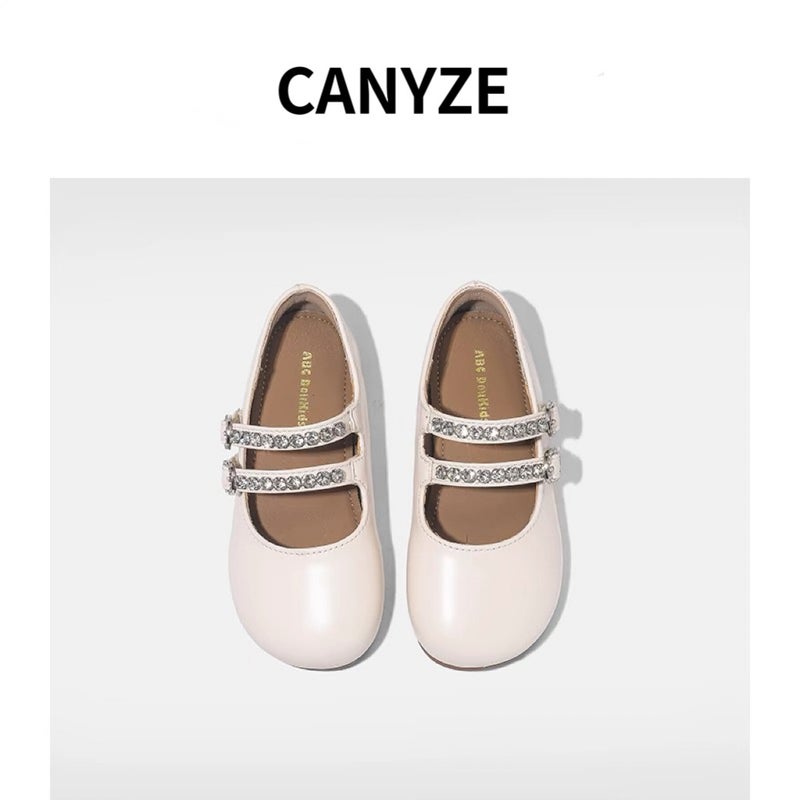 Canyze. Girl'S Small Leather Shoes 2024 Spring New All-Match Children'S Princess Shoes Velcro Baby Shoes - Image 3