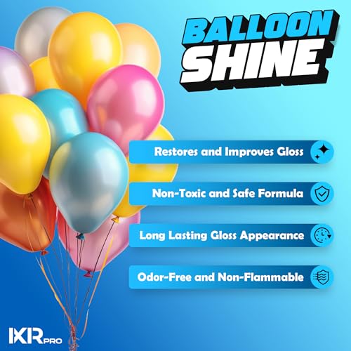 ixirpro Balloon Shine Spray (2 x 16.9 oz) No Need Towel or Gloves, Instant High Shine Gloss Brite Balloons for Party Decoration for Ultra Lasting, Shine Balloon Spray Upgraded Formula - Image 2
