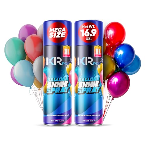 ixirpro Balloon Shine Spray (2 x 16.9 oz) No Need Towel or Gloves, Instant High Shine Gloss Brite Balloons for Party Decoration for Ultra Lasting, Shine Balloon Spray Upgraded Formula - Image 1