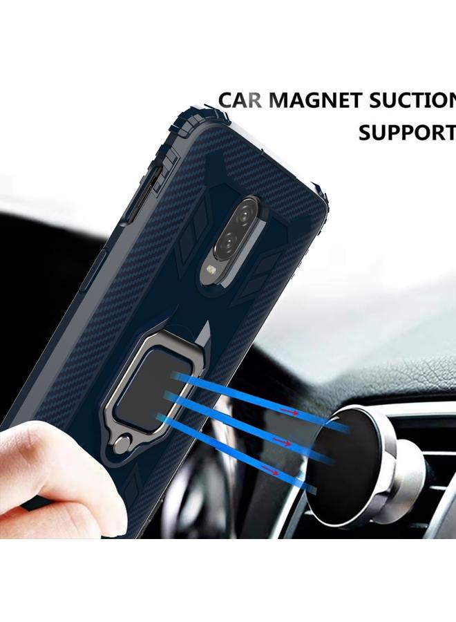 S-TOP Case For OnePlus 7 / 6T Carbon Fiber Protective Case with 360 Degree Rotating Ring Holder - Image 5