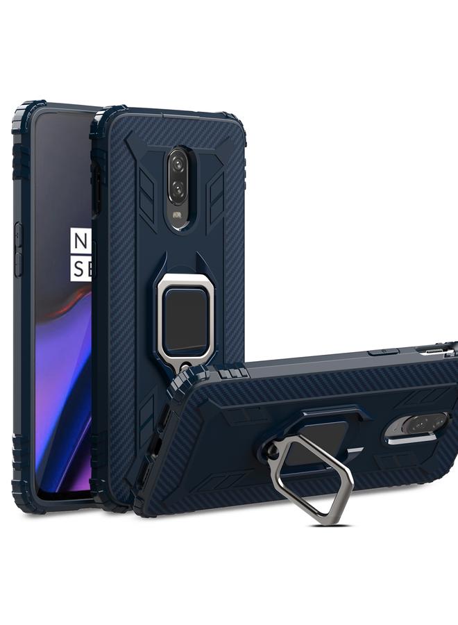 S-TOP Case For OnePlus 7 / 6T Carbon Fiber Protective Case with 360 Degree Rotating Ring Holder - Image 2