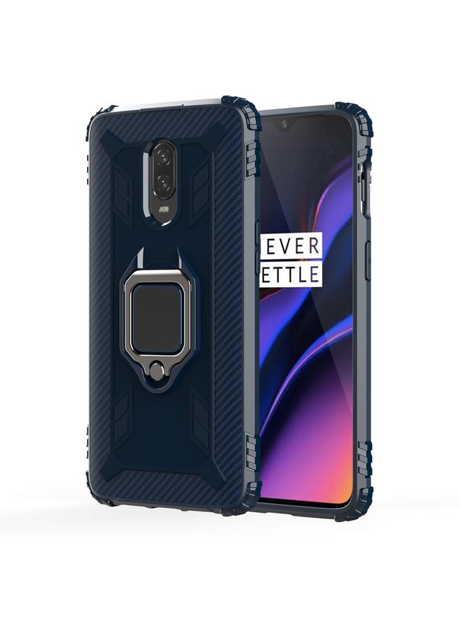 S-TOP Case For OnePlus 7 / 6T Carbon Fiber Protective Case with 360 Degree Rotating Ring Holder - Image 1