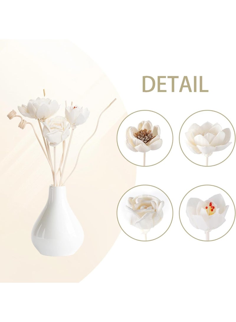 9Pcs Reed Diffuser Sticks Flowers, Reed Diffuser, Reed Diffuser Flower for Home Bedroom Decor - Image 2