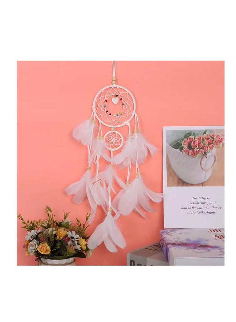 East Lady Feather Dream Catcher with LED Light Wall Hanging Decoration Photography Room Home  - Image 2