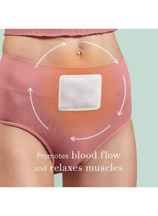 رائيل لاصقات التدفئة العشبية الطبيعية من رايل لعلاج تقلصات الدورة الشهرية - 6 قطع (عبوة من قطعتين) - راحة سريعة من الحرارة بزيوت الورد والليمون والياسمين - رقيقة للغاية، غير ظاهرة، للعناية بتقلصات الدورة الشهرية للنساء - Image 4