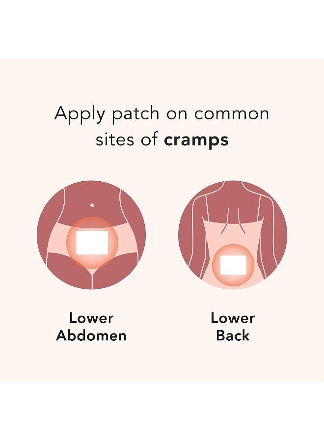 رائيل لاصقات التدفئة العشبية الطبيعية من رايل لعلاج تقلصات الدورة الشهرية - 6 قطع (عبوة من قطعتين) - راحة سريعة من الحرارة بزيوت الورد والليمون والياسمين - رقيقة للغاية، غير ظاهرة، للعناية بتقلصات الدورة الشهرية للنساء - Image 5
