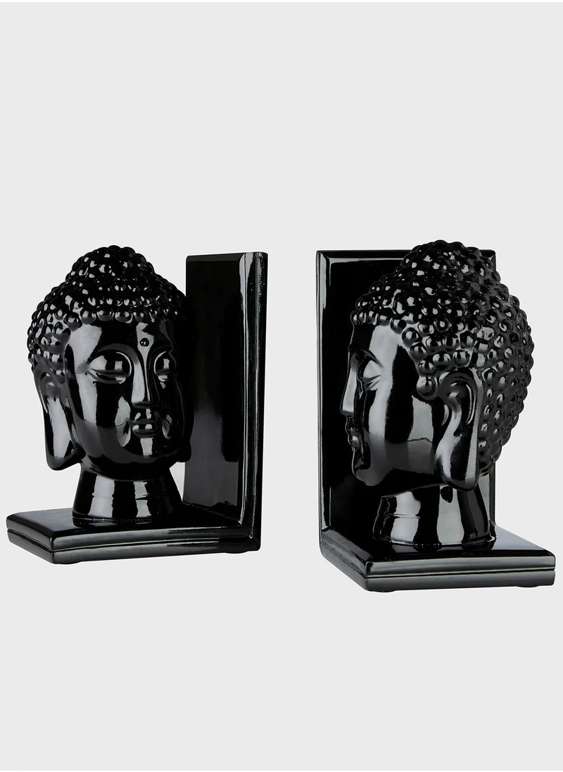 Premier Set Of 2 Buddha Head Bookends