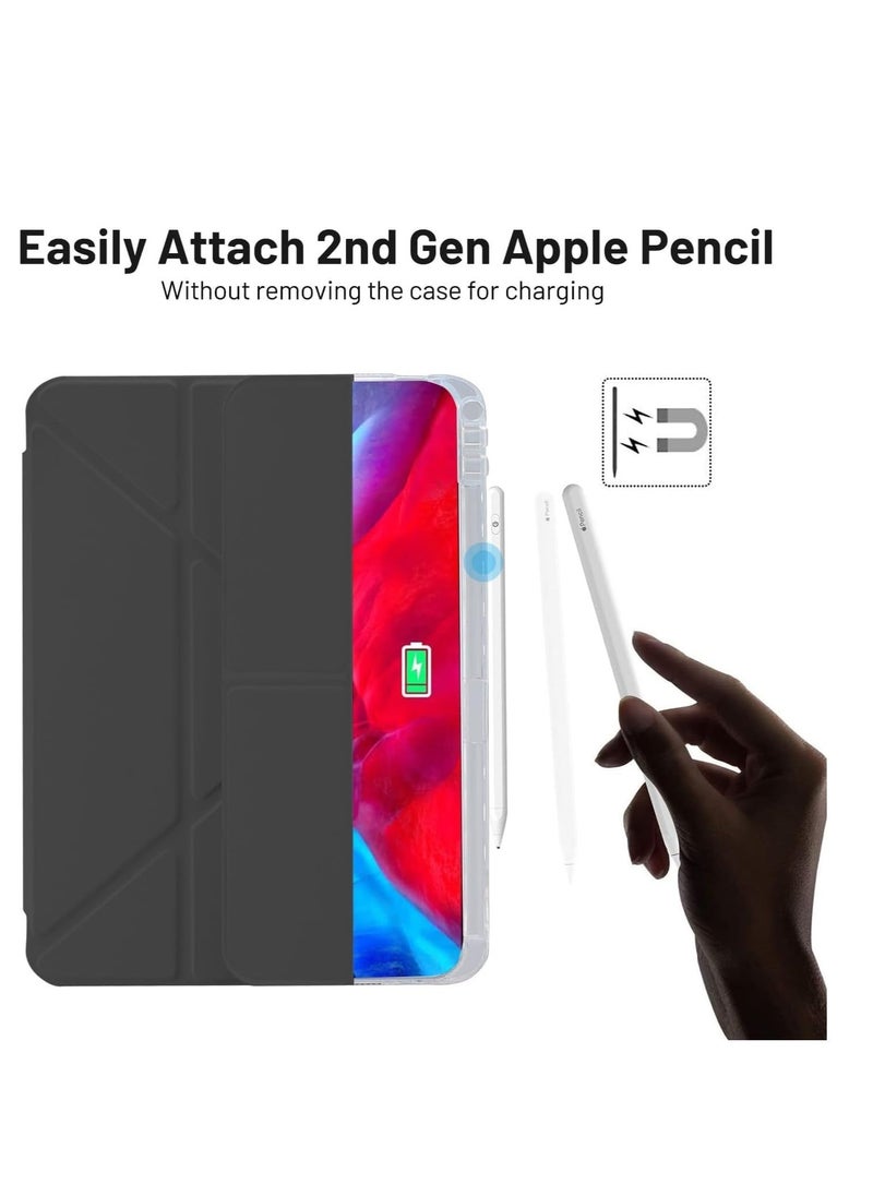 JAJEEK 2024 iPad Pro 11 Inch Case (5th Generation, M4) – Adjustable Stand, Pencil Holder, Auto Wake/Sleep, Supports Pencil Charging – Durable Black Protective Case for iPad Pro 11" (2024 Mode - Image 3