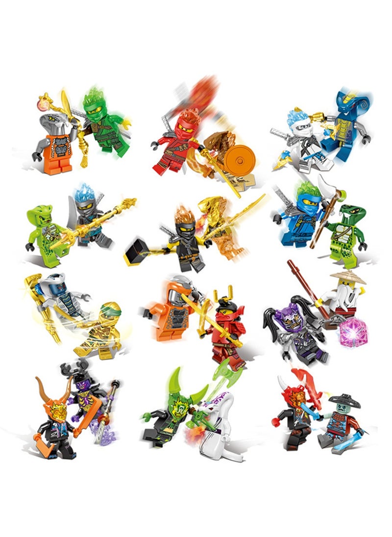 null - 24-Piece Set Of Phantom Series DG1001 Set Of Small Particle Assembly Building Blocks Phantom Ninjago Shape Children's Educational Toys - Image 1
