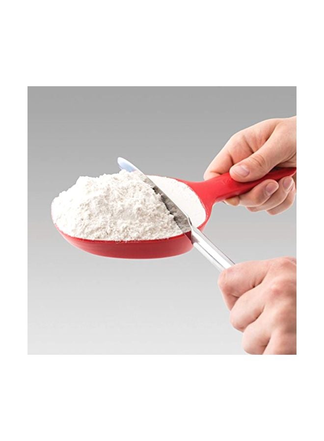 Tovolo Scoop & Sift Flour Sifter for Baking Dusting 1 Cup Fine 20 Mesh Sieve Flour Duster, Easy Scoop Dishwasher Safe Powdered Sugar Flour Sifting Tool for Aerating Coating Dusting, Candy Apple Red - Image 3